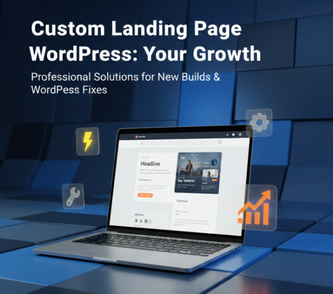 Custom Landing Page WordPress for Business Growth