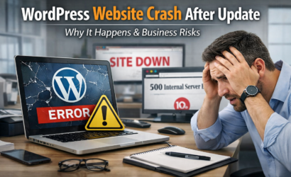 WordPress Website Crash After Update: Why It Happens & Business Risks