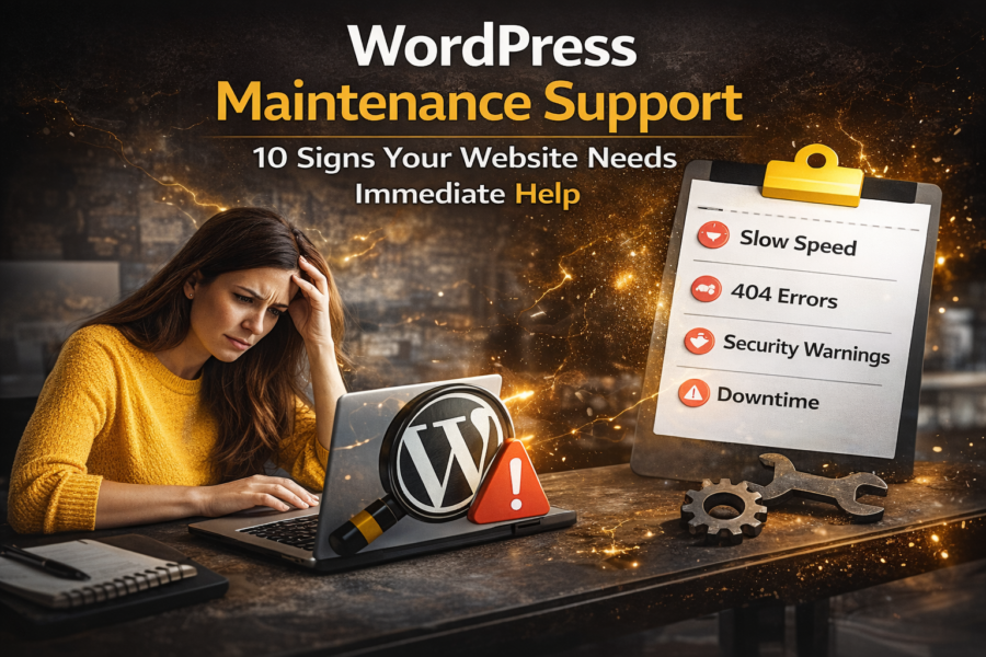 10 Signs Your WordPress Website Needs Immediate Maintenance Support